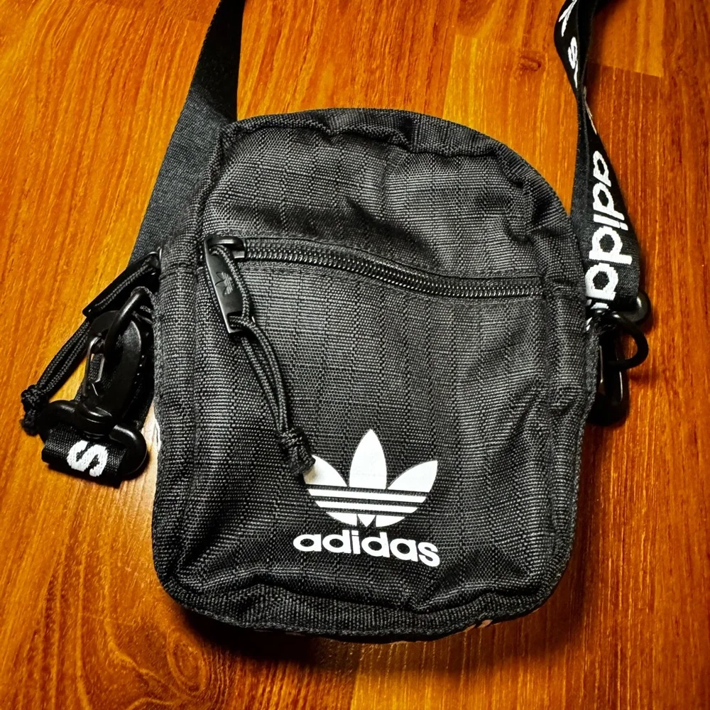 Adidas Unisex Mini Black Crossbody Bag - Picture 2 of 5